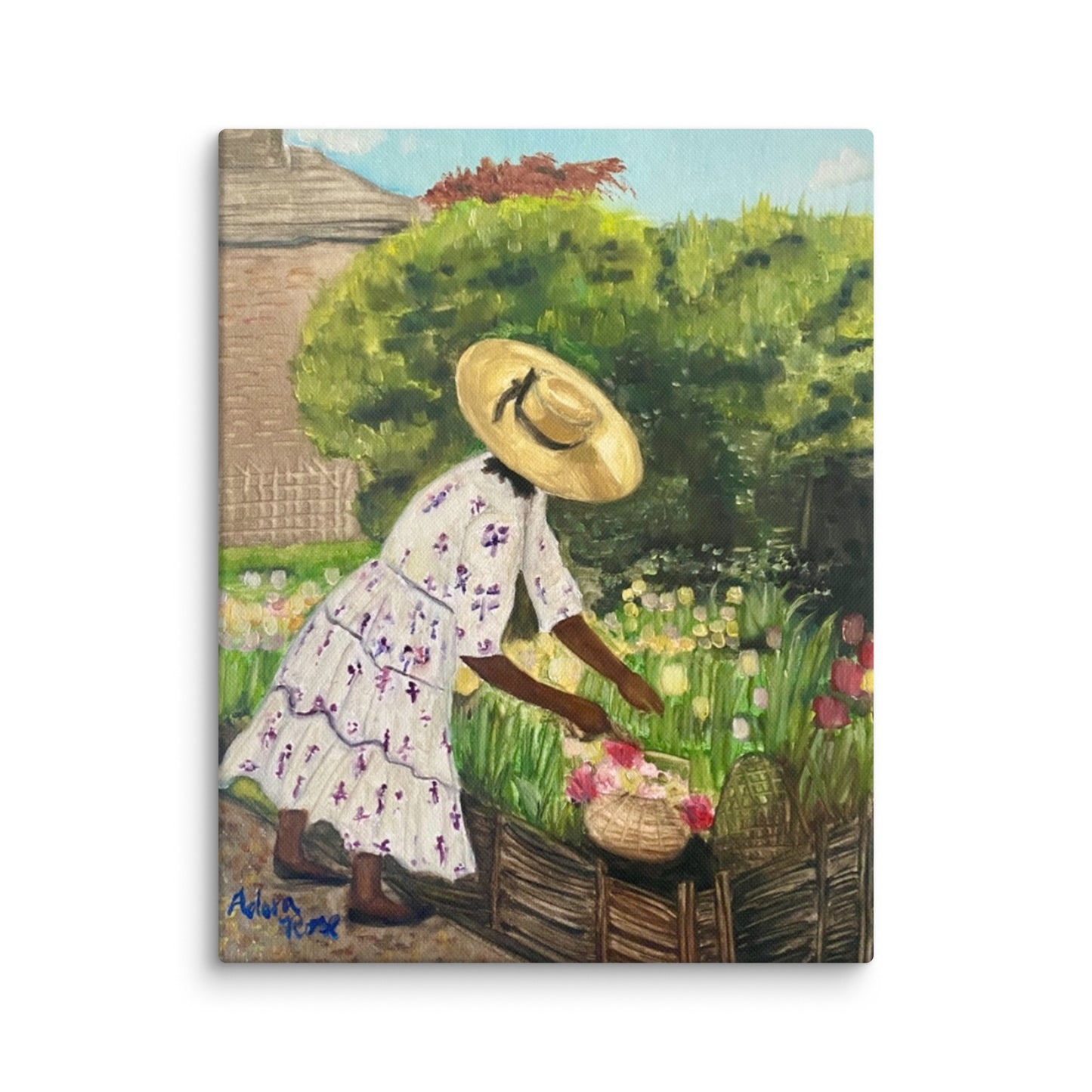 Miss Paula and her Tulips
