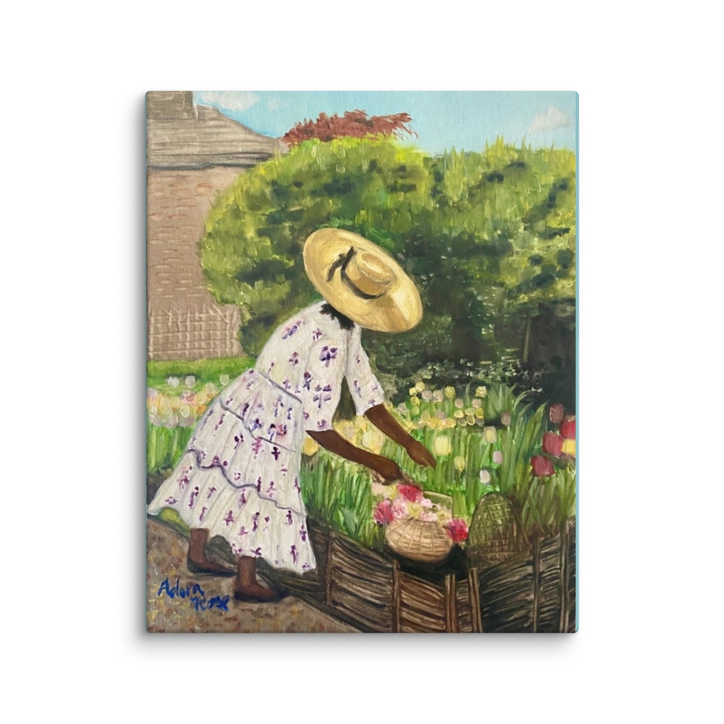 Miss Paula and her Tulips