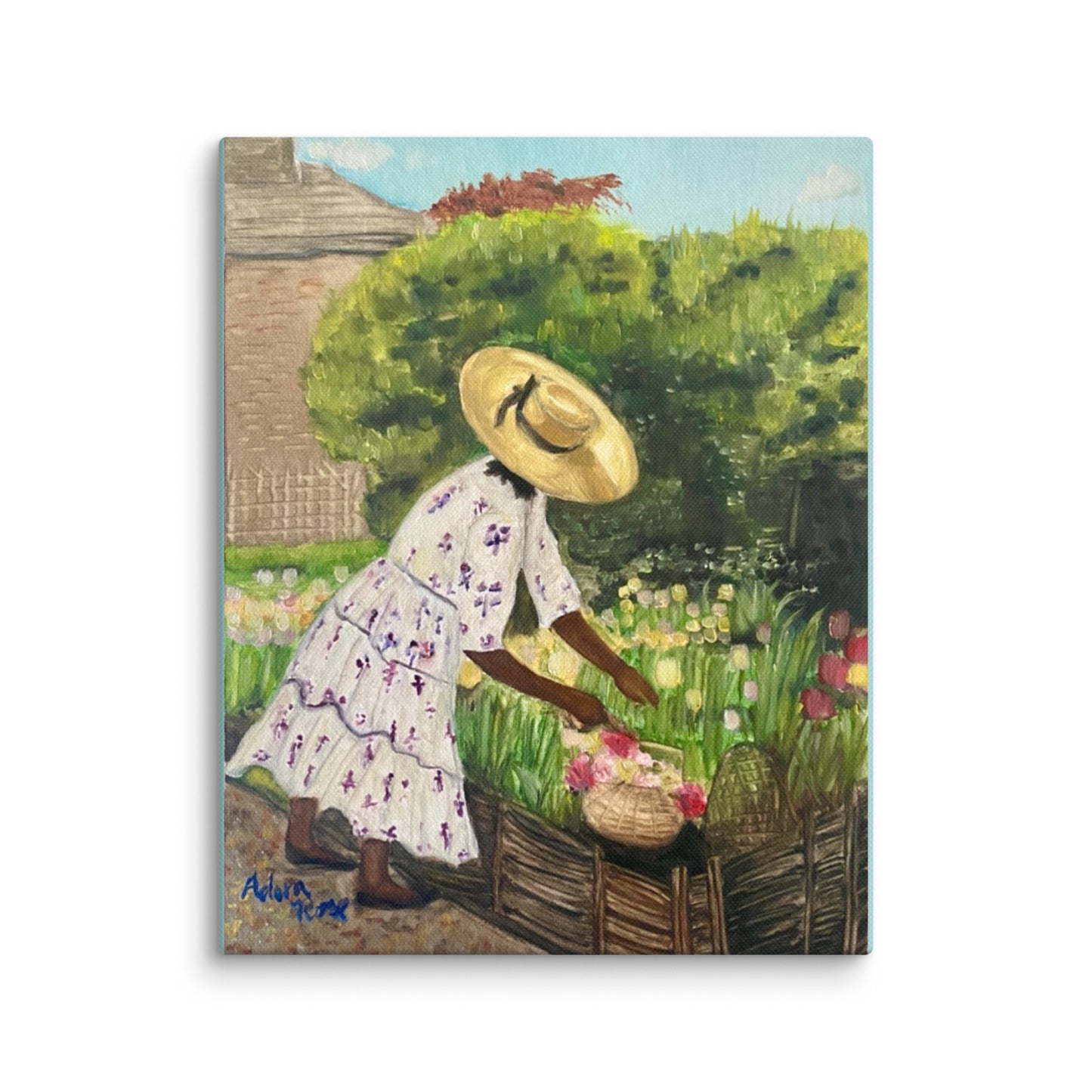 Miss Paula and her Tulips