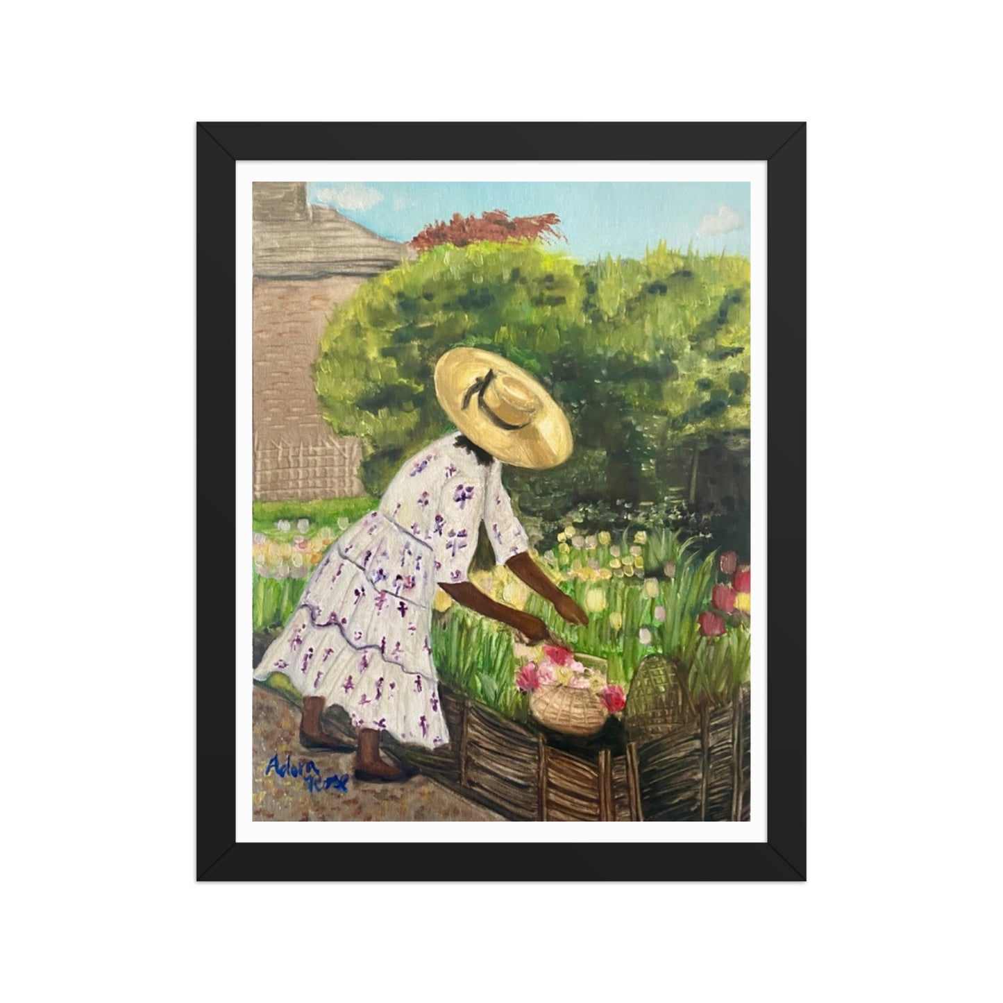 Miss Paula and her Tulips