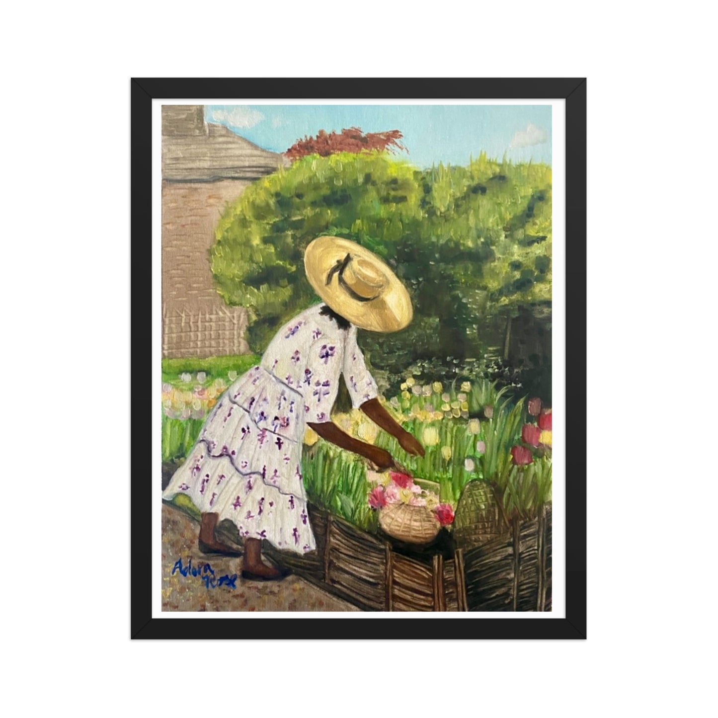Miss Paula and her Tulips