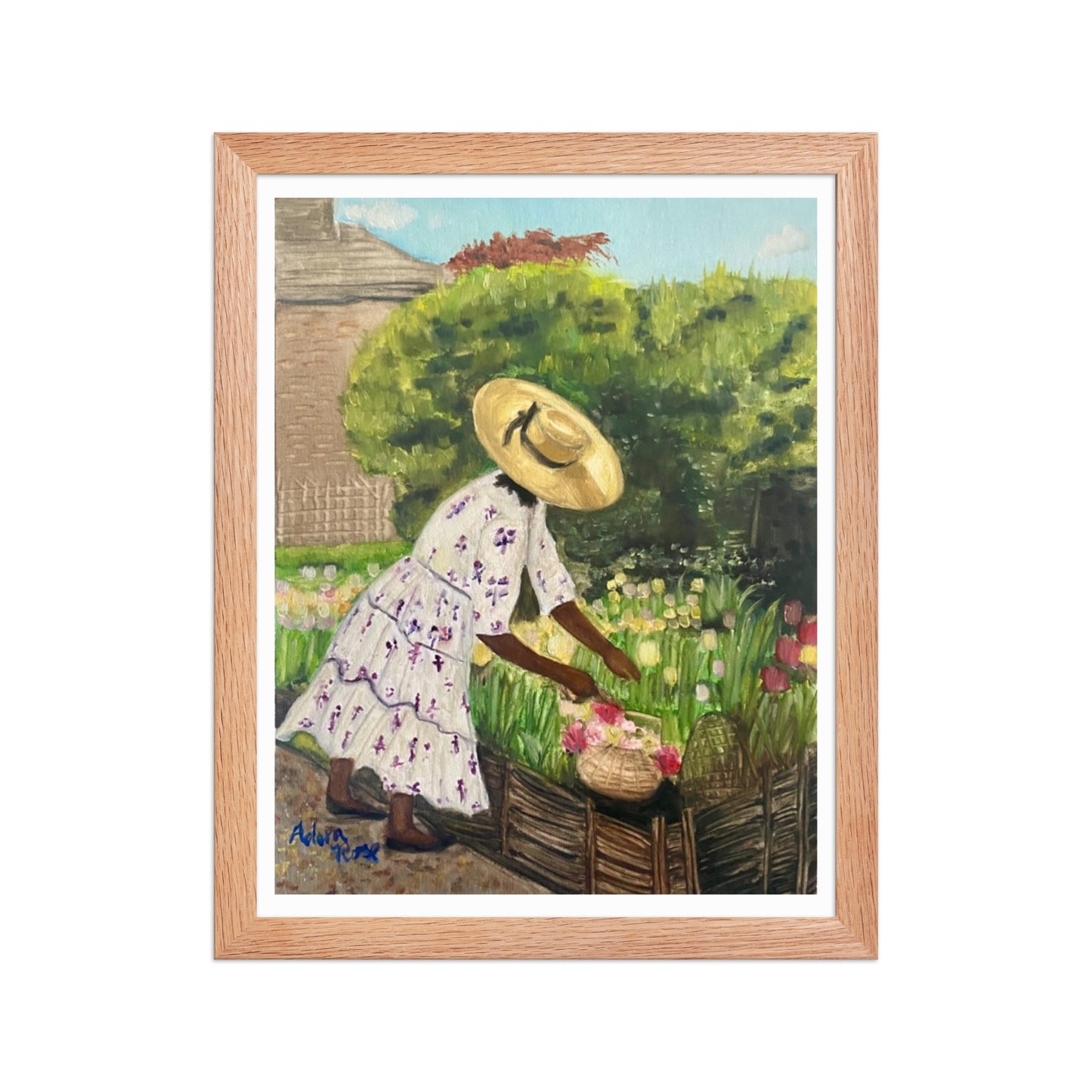 Miss Paula and her Tulips