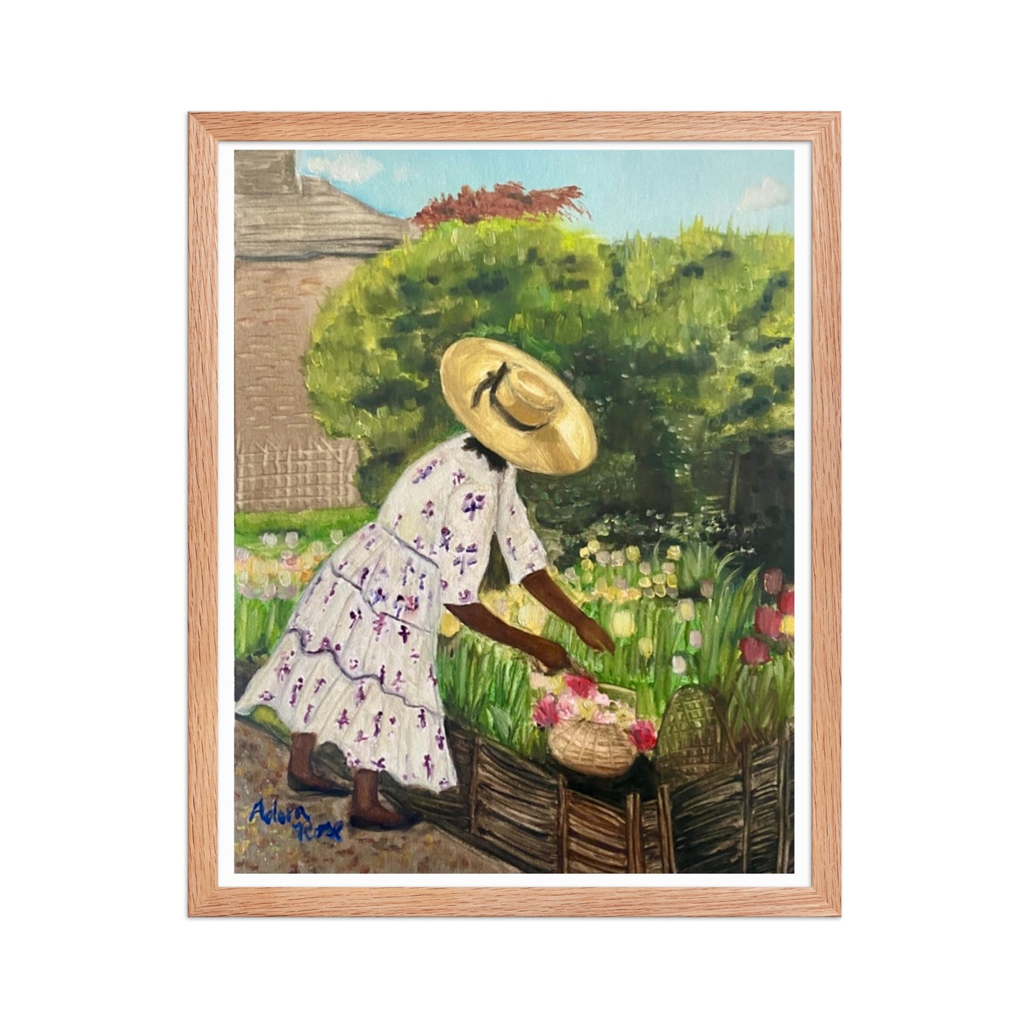 Miss Paula and her Tulips