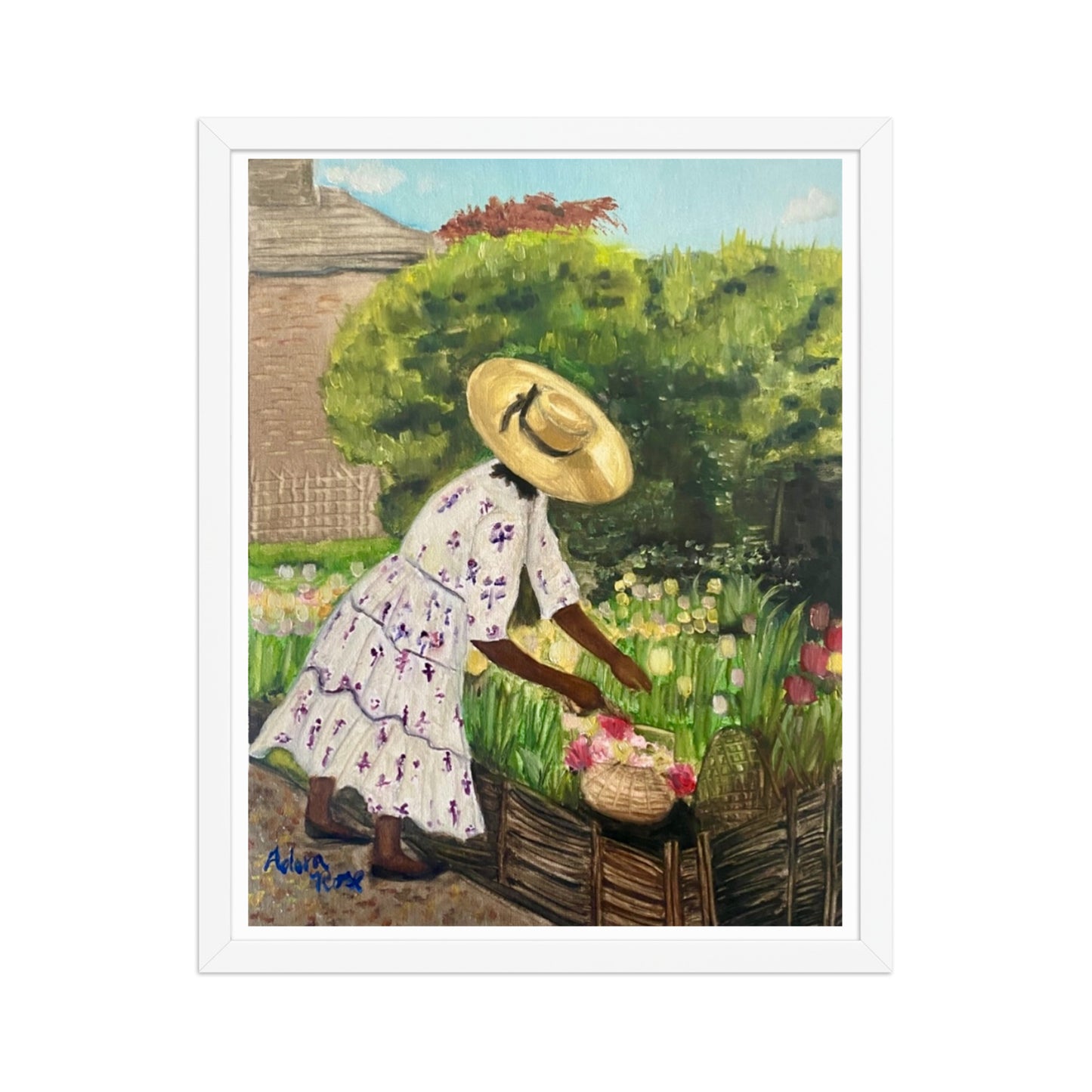 Miss Paula and her Tulips