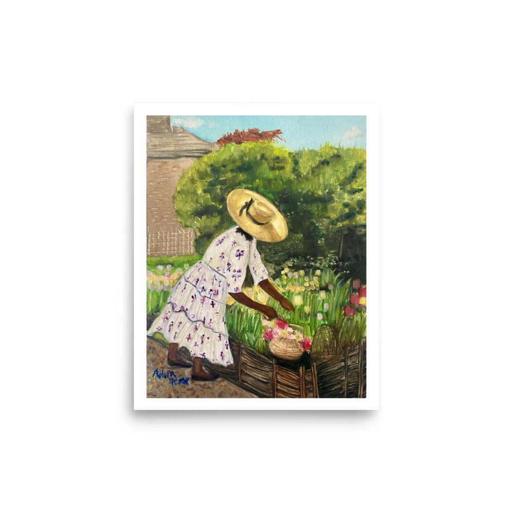 Miss Paula and her Tulips