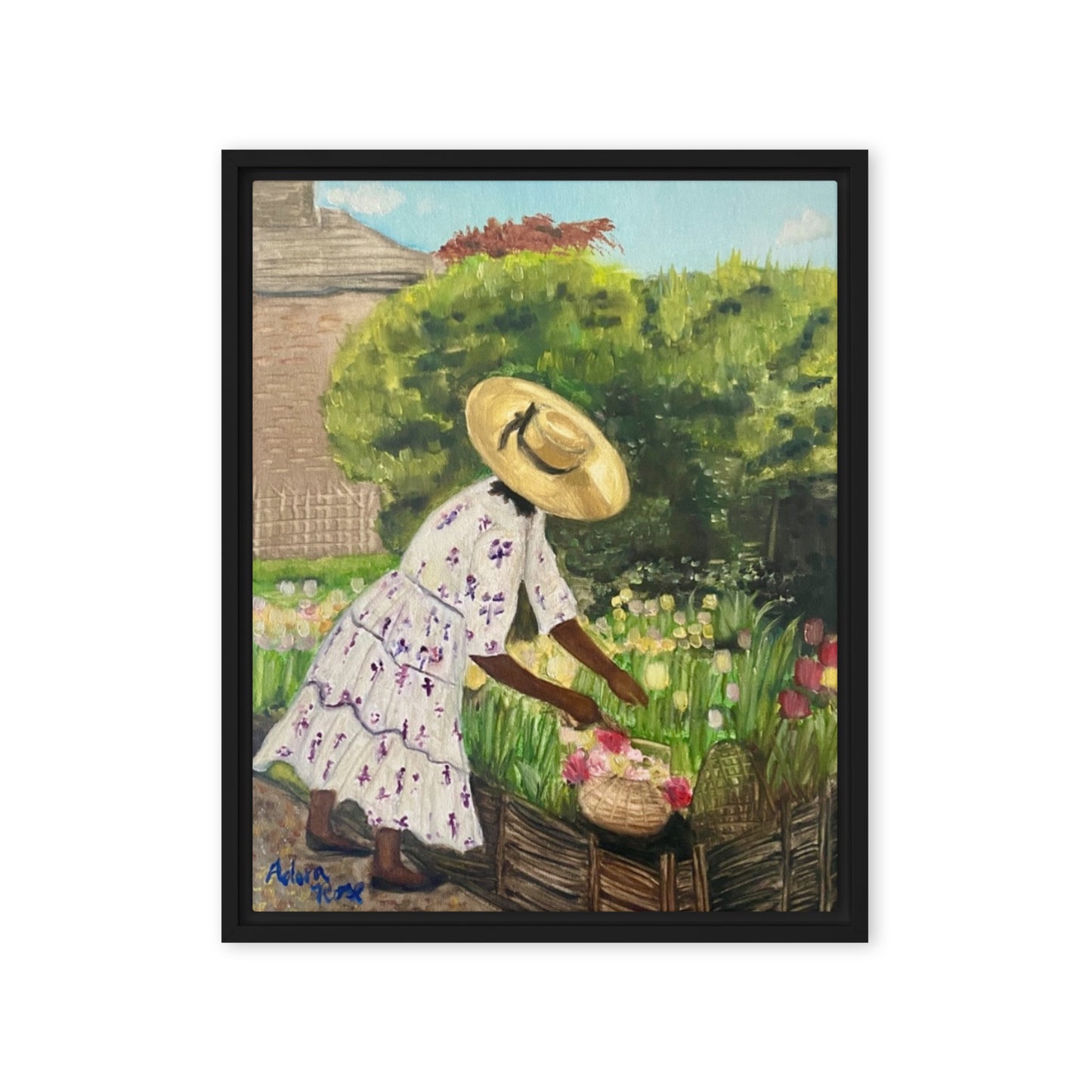 Miss Paula and her Tulips