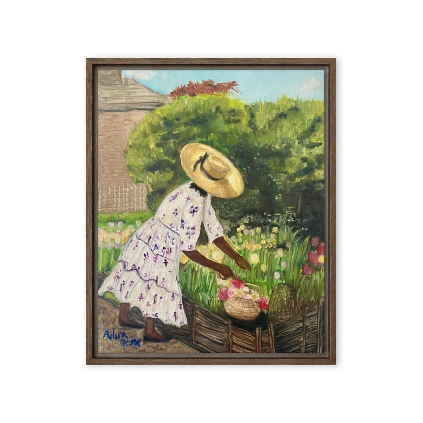 Miss Paula and her Tulips
