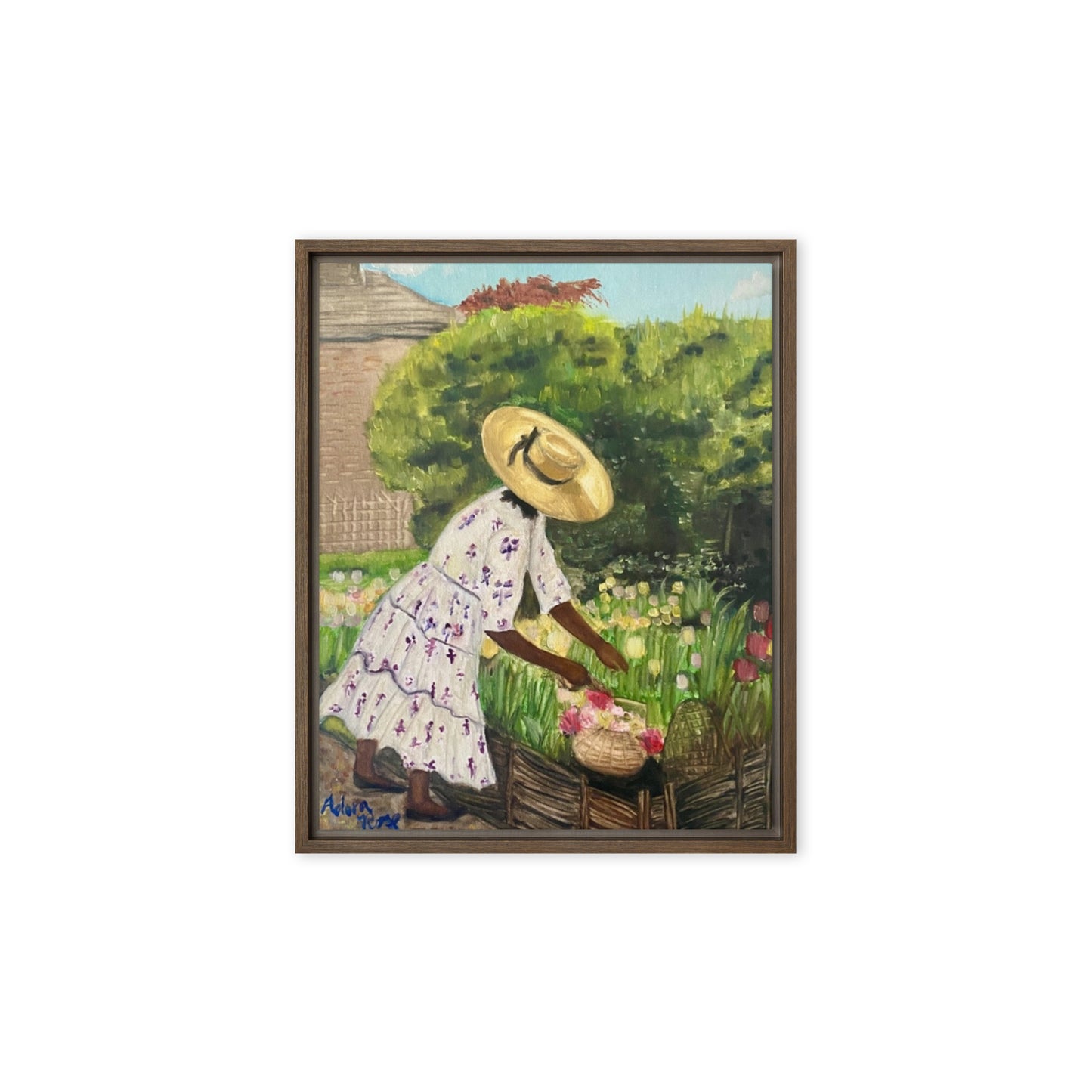 Miss Paula and her Tulips