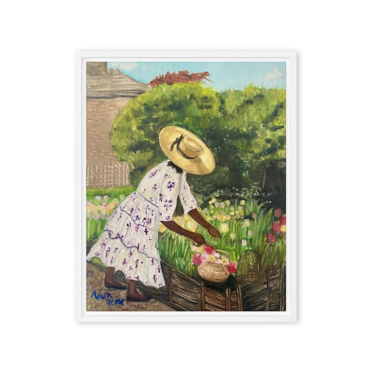 Miss Paula and her Tulips