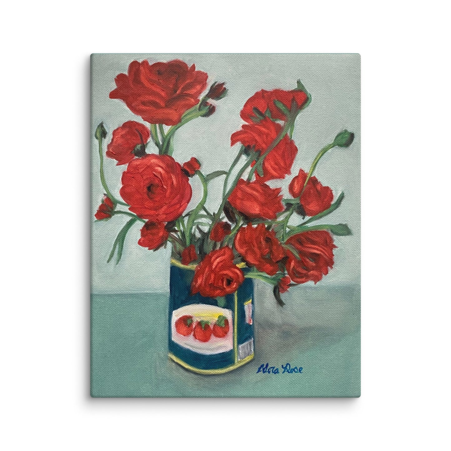 Roses in a Tomato Can