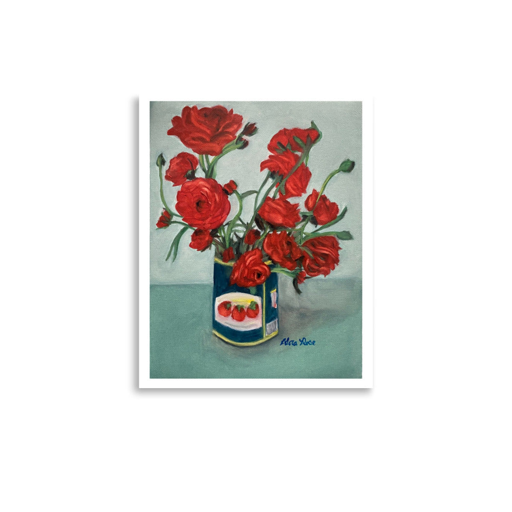 Roses in a Tomato Can