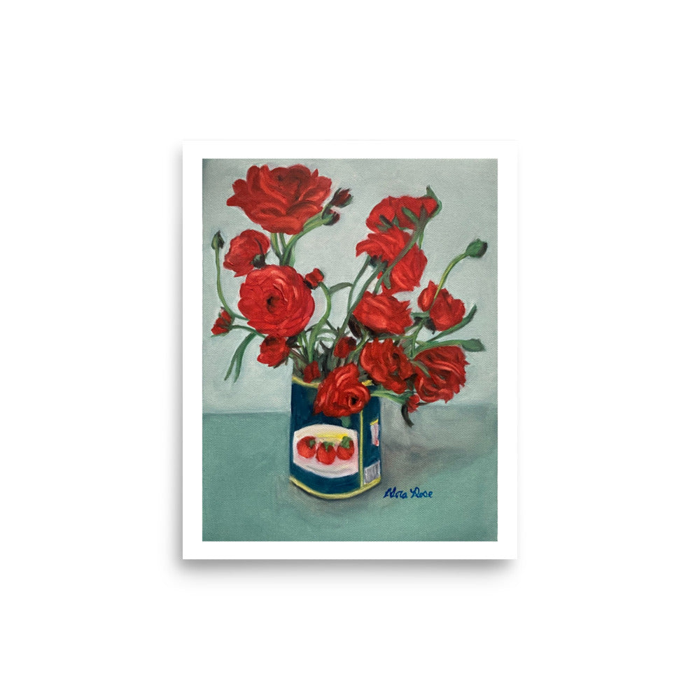 Roses in a Tomato Can