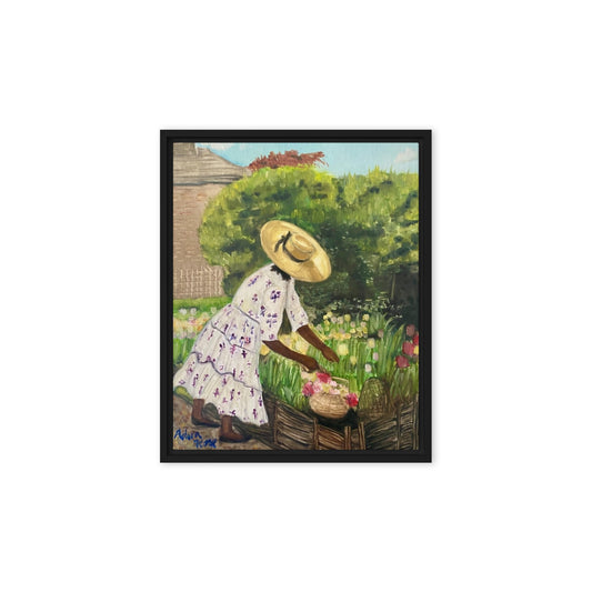 Miss Paula and her Tulips