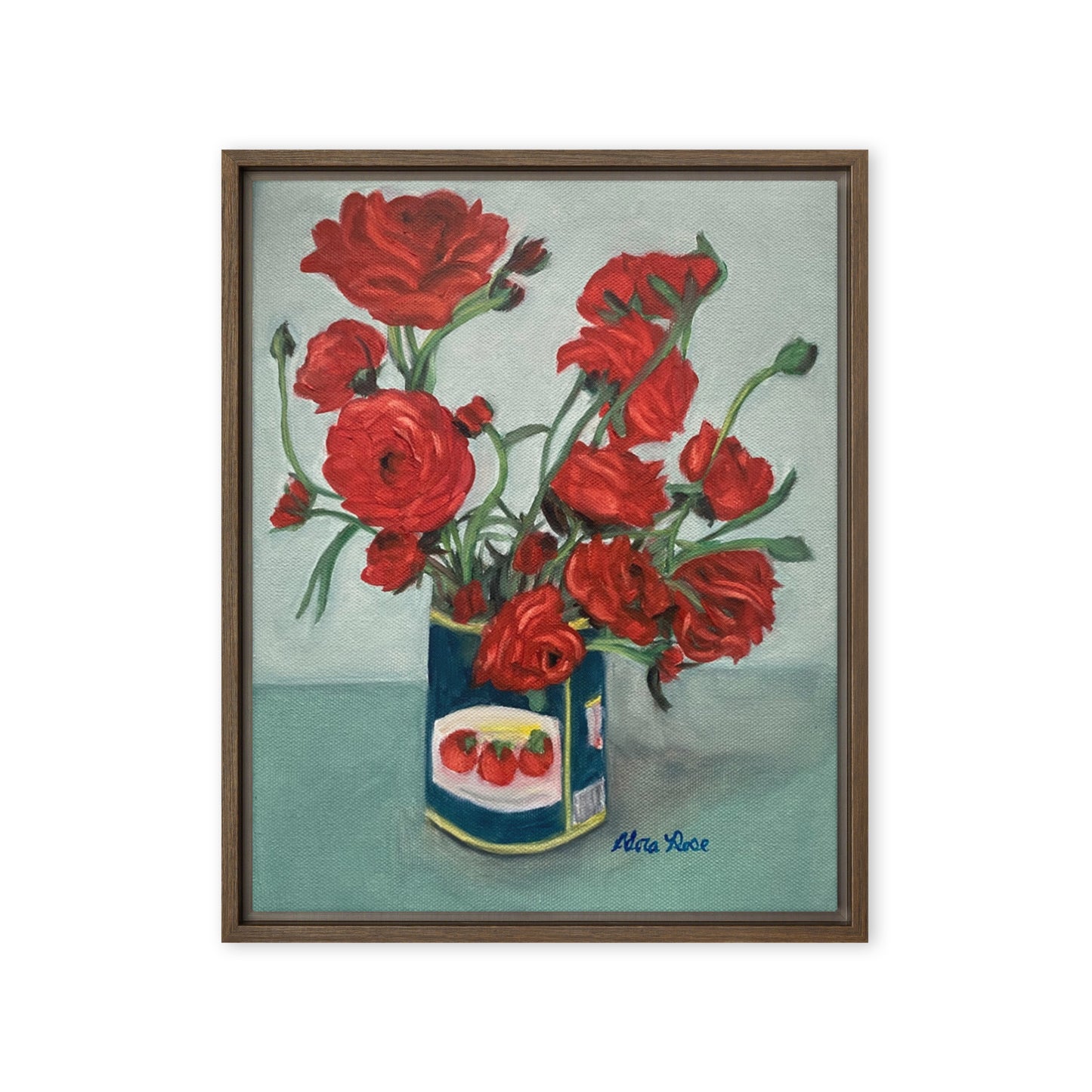 Roses in a Tomato Can